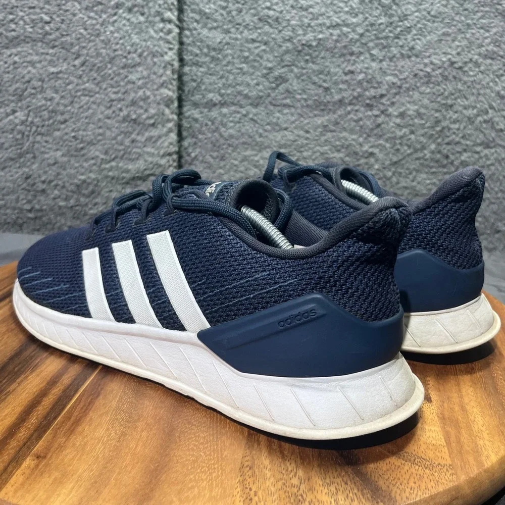 Adidas Questar Mens Navy Blue Running Athletic‎ Shoes Lace Up Sneakers Size 12